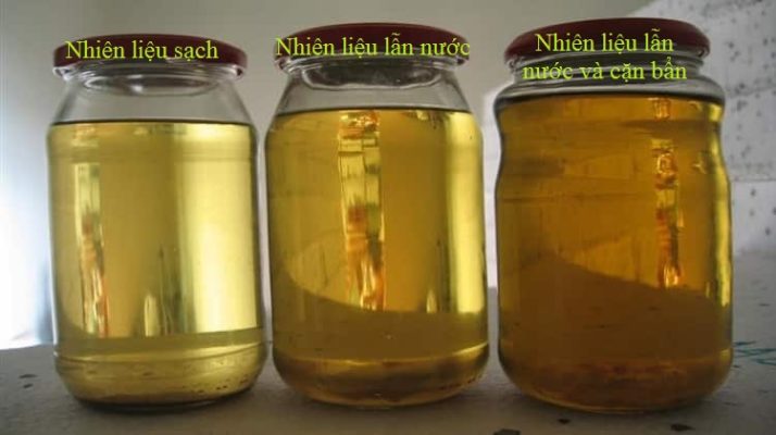 nhiên liệu cho máy xúc bị bẩn